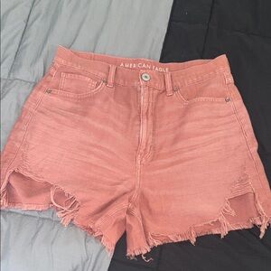 American Eagle Outfitters Women's Pink Denim Shorts